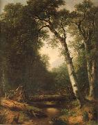 Asher Brown Durand Ein Bach im  Wald oil on canvas